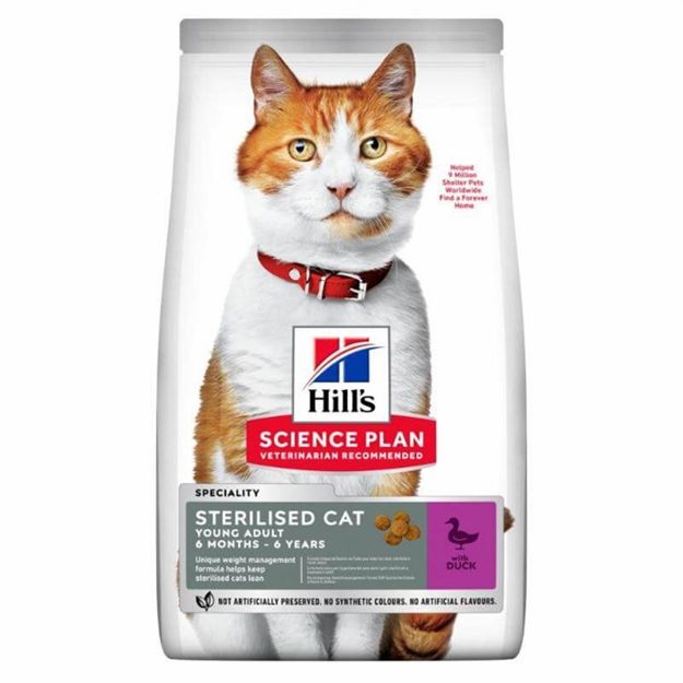 Picture of Hills Ördek etli Kısırlaştırılmış Yetişkin Kedi Maması 1,5 Kg