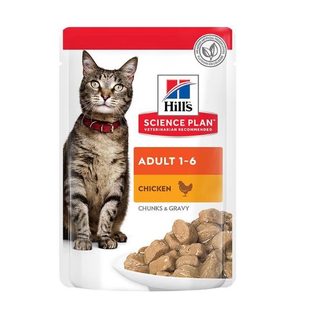 Picture of Hills Tavuklu Yetişkin Kedi Pouch Konserve 85 Gr