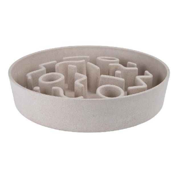 Picture of District 70 Köpekler için Yavaş Besleme Kabı Bambu 21 cm Merengue