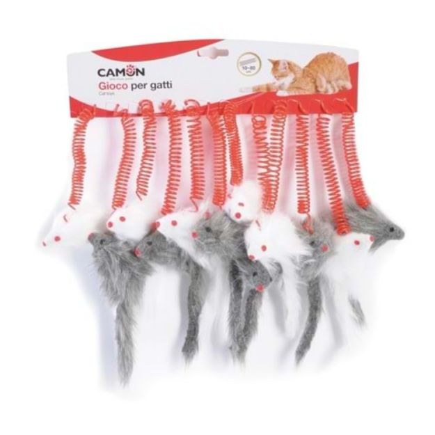 Picture of Camon Yaylı Kedi Oyuncağı "Çılgın Fare" 12li