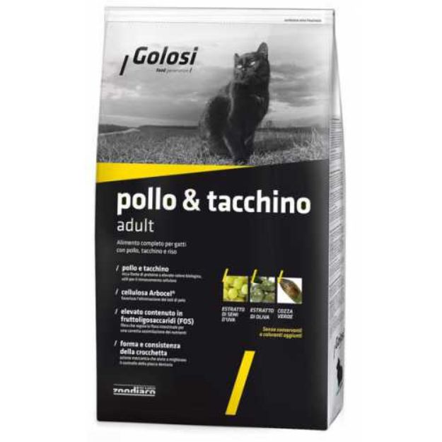 Picture of Golosi Tavuklu Hindili Yetişkin Kedi Maması 7,5 Kg