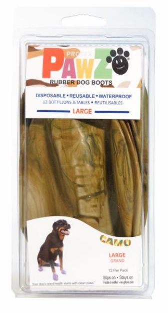Picture of Pawz Köpek Galoşu Large Kahverengi 12 li paket