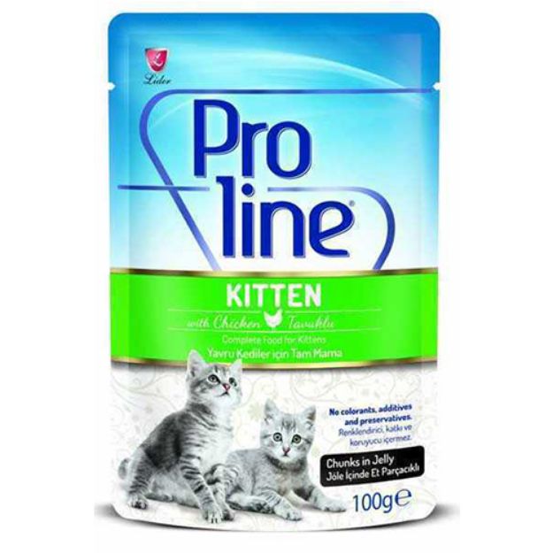 Picture of Proline Pouch Yavru Kedi Konservesi Tavuk Etli Jöleli 100 Gr