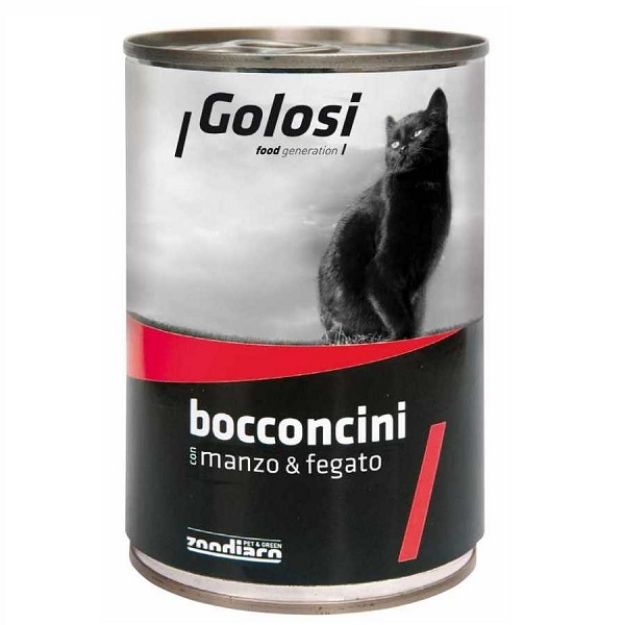 Picture of Golosi Bacconcini Sığır Etli Ve Ciğerli Kedi Konservesi 400 Gr