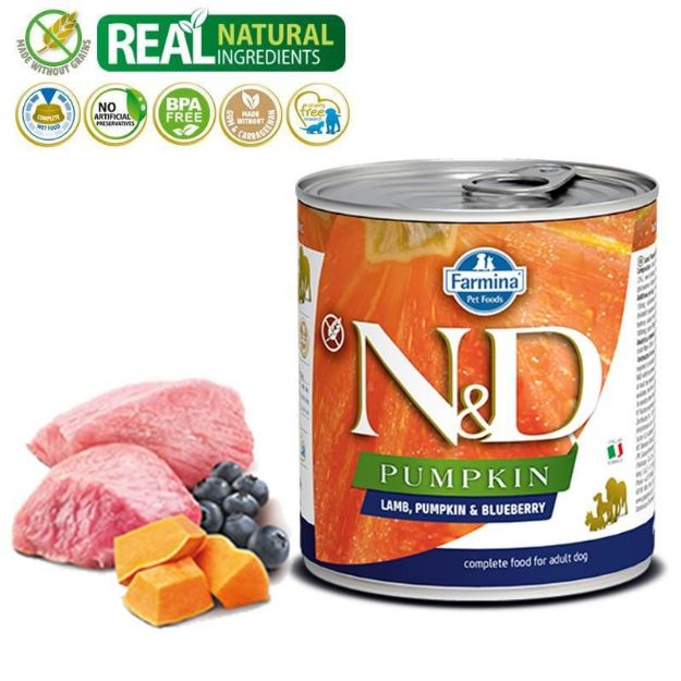 Picture of N&D Pumpkın Köpek Konserve Kuzu & Yaban Mersini 285Gr