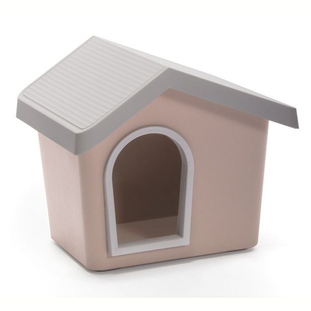 Picture of İmac Zeus 50 - 3 Pcs Plastik Köpek Kulübesi Pembe