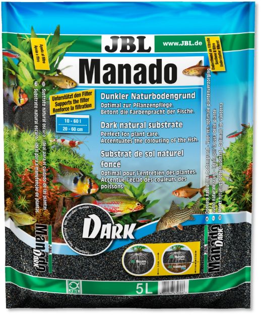 Picture of JBL Manado Dark Akvaryumlar İçin Koyu Renkli Doğal Zemin Toprağı 5 Lt