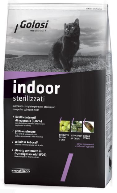 Picture of Golosi Indoor Somonlu Pirinçli Kısırlaştırılmış Yetişkin Kedi Maması 20 Kg