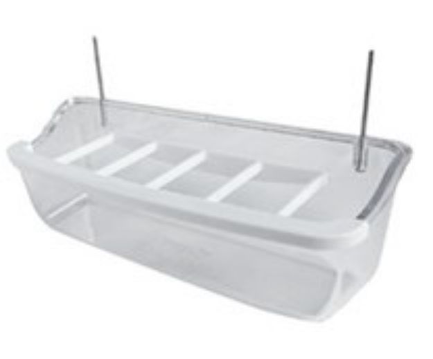 Picture of 15 cm telli ızgaralı yemlik şeffaf sb011