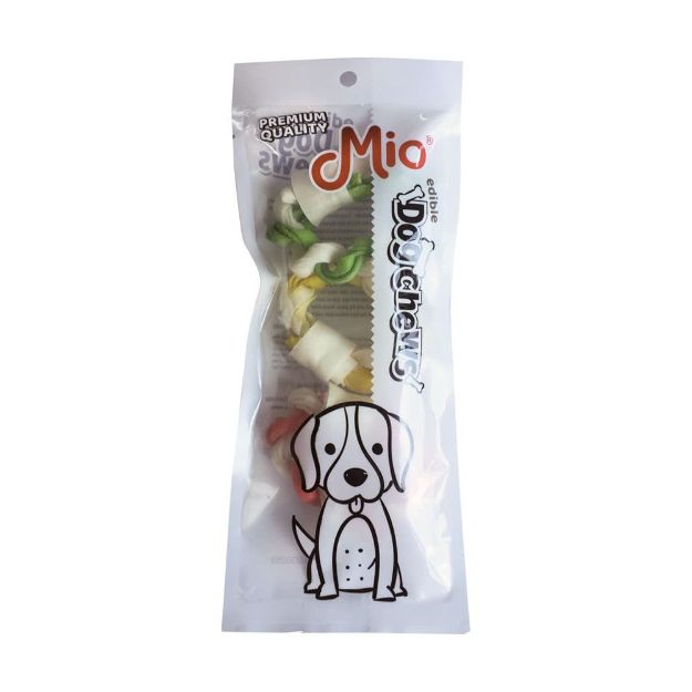 Picture of Mio Renkli Kemik Simit Köpek Çiğneme Ödülü 6 Cm 13 G 3 Lü