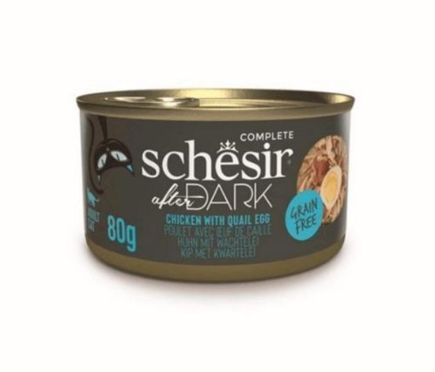 Picture of Schesir After Dark Wholefood Tavuklu ve Yumurtalı Kedi Konservesi 80gr