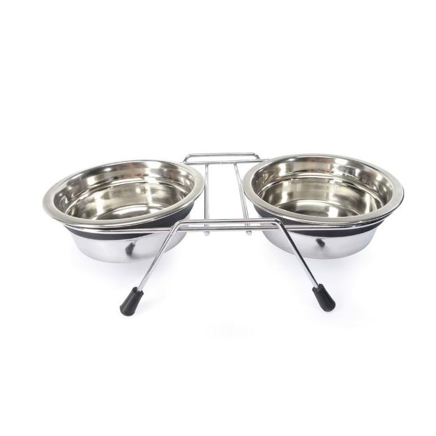 Picture of Camon Ayaklı 2li Mama ve Su Kabı 22 cm 2 x2630ml