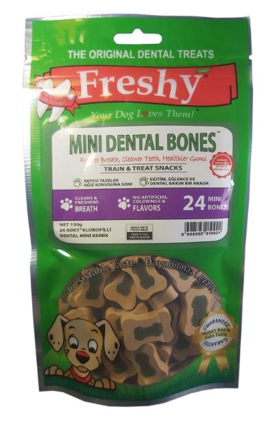 Picture of Freshy Mini Dental Bones Köpek Ödülü 150 Gr 24 Lü