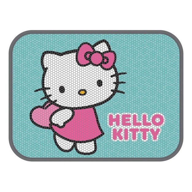 Picture of Hello Kitty Kedi Kumu Paspası Dikdörtgen Turkuaz