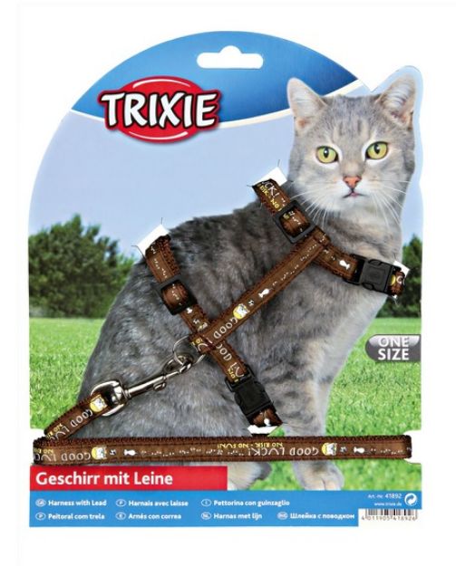 Picture of Trixie Kedi Göğüs Tasma Seti ve Sevk Kayışı 25-44cm/10mm