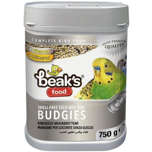 Picture of Beaks Kabuksuz Muhabbet Kuşu Yemi 750 gr