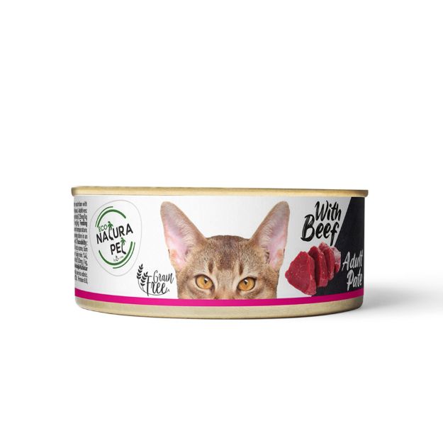 Picture of Eco Natura Pet Biftekli Yetişkin Kedi Konservesi Püre 80 Gr