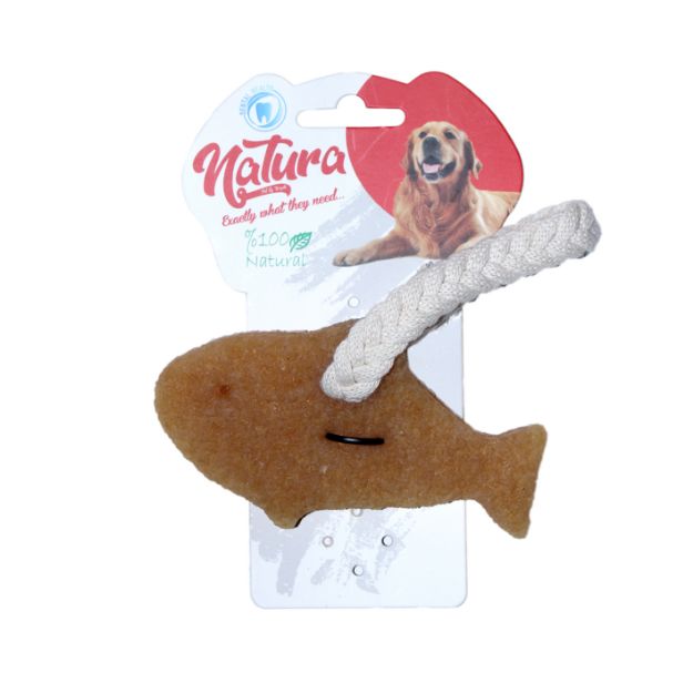 Picture of Natura Doğal Kauçuk Balık Köpek Çiğneme Oyuncağı Pth-059