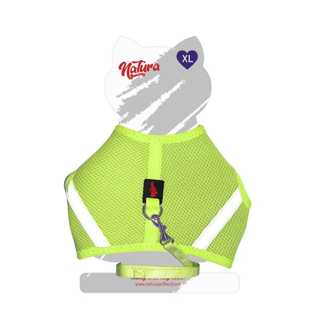 Picture of Natura Aır Net Kedi Bel Tasması Neon Lime Xl