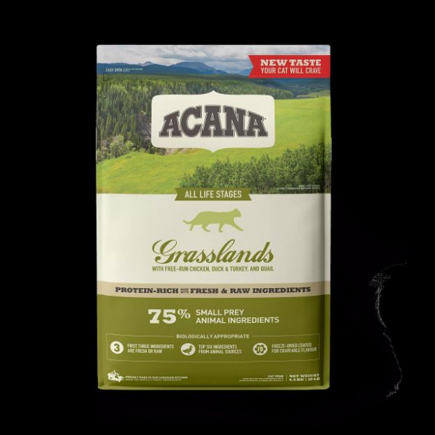Picture of Acana Grasslands Tavuklu, Ördekli ve Hindili Tahılsız Kedi Maması 4,5kg