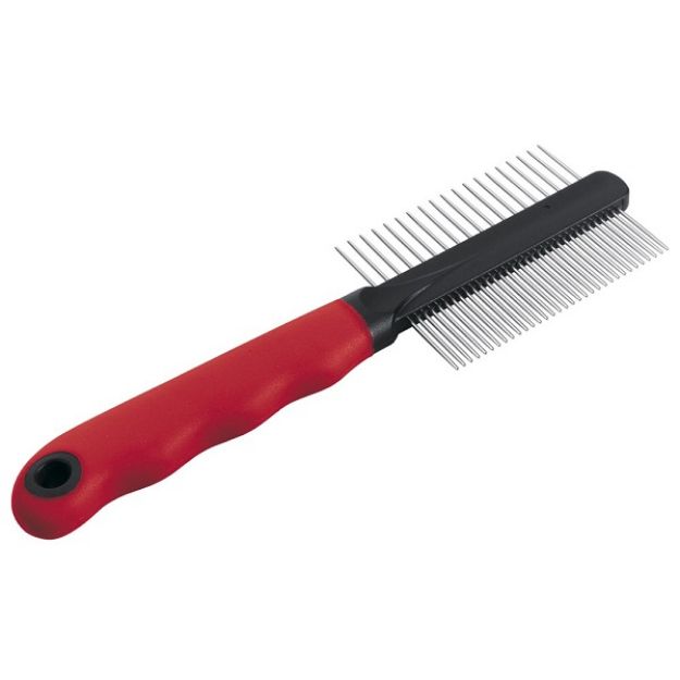Picture of Ferplast GRO 5864 Çift Taraflı Çelik Kedi Köpek Tüy Açıcı Tarak
