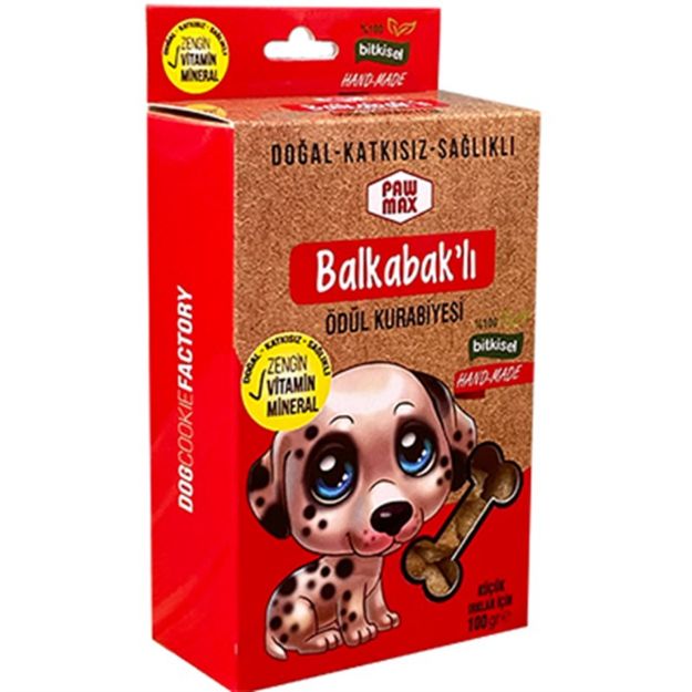 Picture of Pawmax Balkabaklı Küçük Irk Köpek Ödül Kurabiyesi 100 Gr