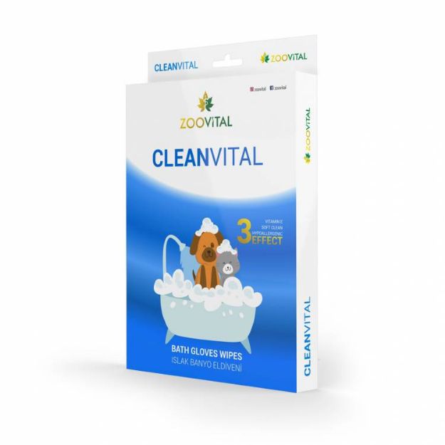 Picture of Zoovital Cleanvital Kedi Köpek Islak Temizlik Eldiveni