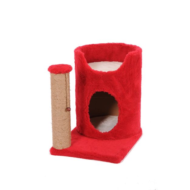 Picture of Cathause Kedi Oval Yuva Tırmalama 47 Cm Kırmızı