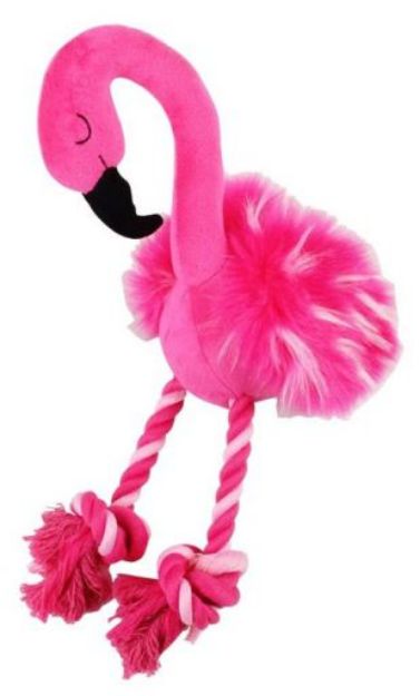 Picture of Pawise Peluş Flamingo Köpek Oyuncağı L Boy 37cm