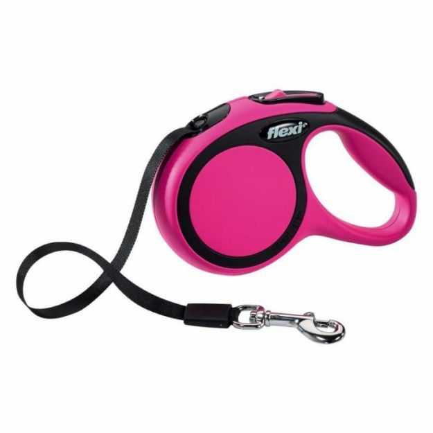 Picture of Flexi New Comfort Şerit Köpek Uzatma Tasma Large 8 metre Pembe