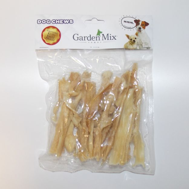 Picture of GARDEN MIX KURUTULMUŞ KUZU KELLE DERİSİ BEYAZ 100G