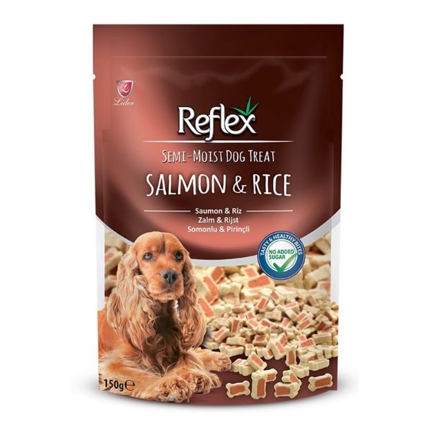Picture of Reflex Semi-Moist Hearts Treats Balıklı Köpek Ödül Kemiği 150 Gr