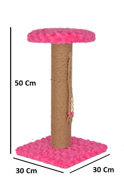 Picture of PetPretty Oturaklı Kedi Tırmalama Tahtası 50 Cm Pembe