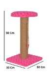 Picture of PetPretty Oturaklı Kedi Tırmalama Tahtası 50 Cm Pembe