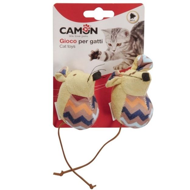 Picture of Camon Zig-zag Desenli Çıngıraklı Fare Kedi Oyuncağı 