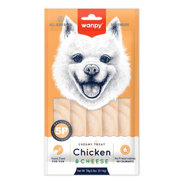Picture of Wanpy Tavuklu Peynirli 12Li Krema Köpek Odulu 5x14Gr Pıwp-049
