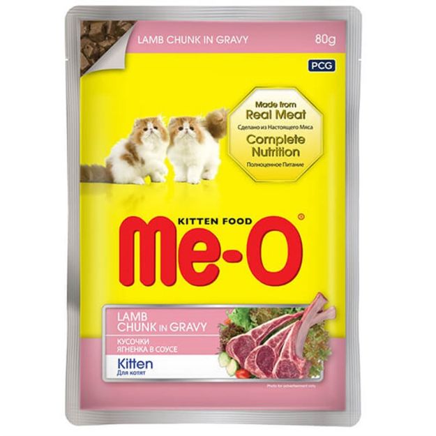 Picture of Me-O Sos İçinde Kuzu Etli Yavru Kedi Konservesi 80gr