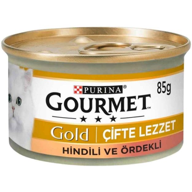 Picture of Gourmet Gold Hindili Ördekli Kedi Konservesi 85GR