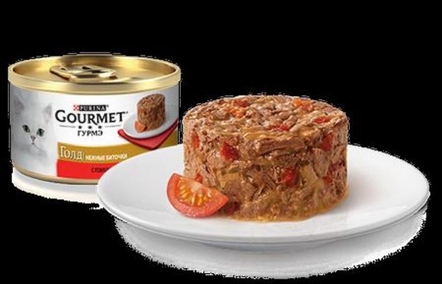 Picture of Gourmet Gold Savoury Cake Sığır Etli Domatesli Kedi Konservesi 85 Gr
