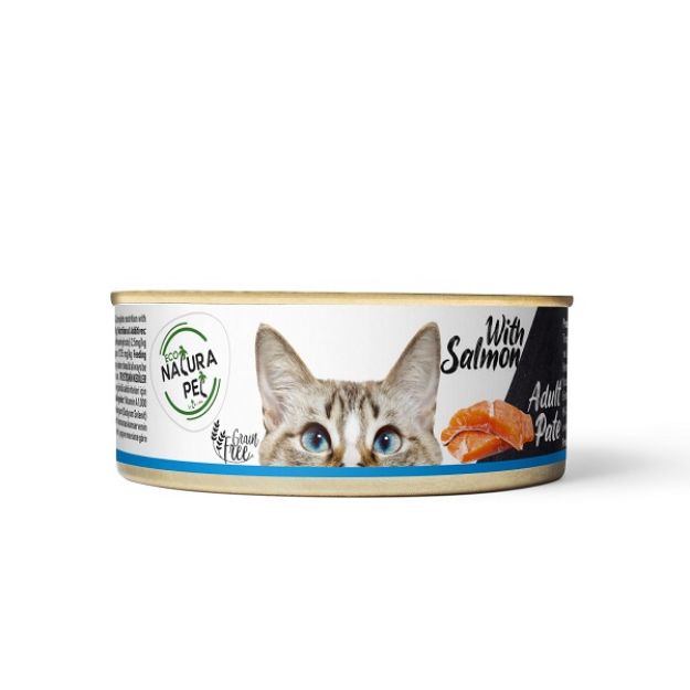 Picture of Eco Natura Pet Somonlu Yetişkin Kedi Konservesi Püre 80 Gr