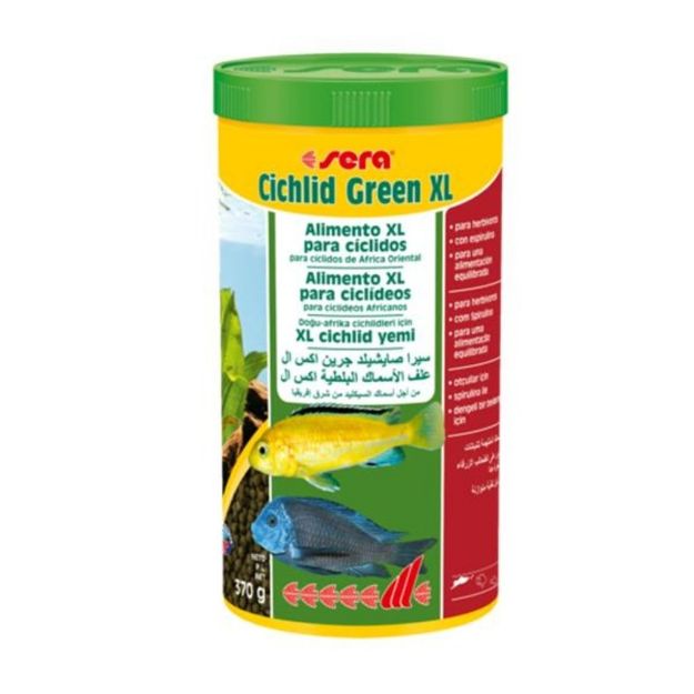 Picture of Sera Cichlid Green XL Otçul Cichlid Yemi 1000 ml