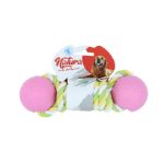 Picture of Natura İkili Plastik Top Köpek Halat Oyuncak 31 Cm