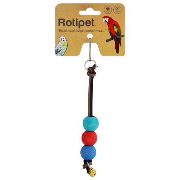 Picture of Rotipet Kuş Oyuncağı Derili Sarkaç 