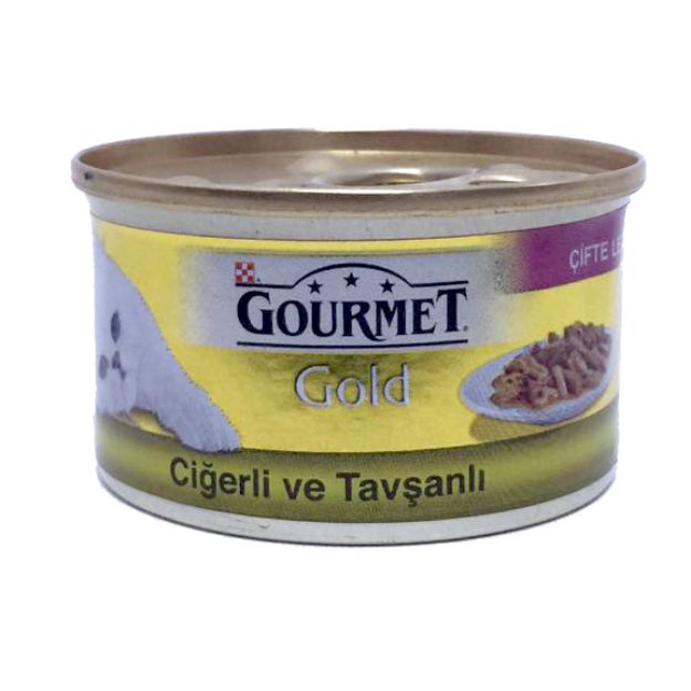 Picture of Gourmet Gold Ciğerli Tavşanlı Kedi Konservesi 85GR