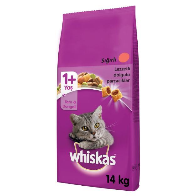 Picture of Whiskas Biftek ve Havuçlu Yetişkin Kuru Kedi Maması 14 kg