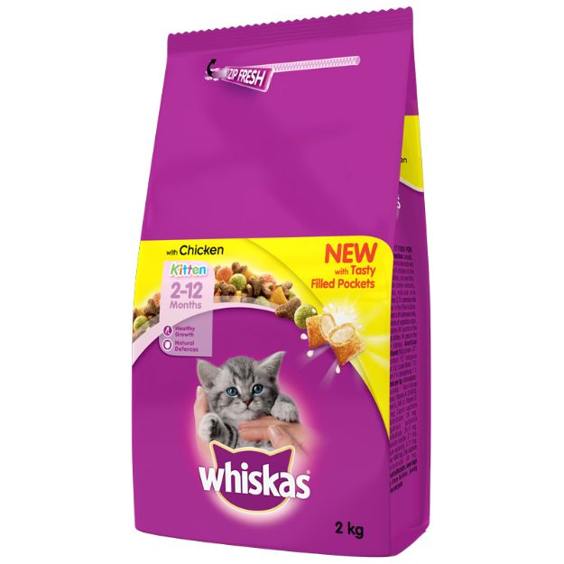 Picture of Whiskas Tavuklu Yavru Kuru Kedi Maması 2  kg