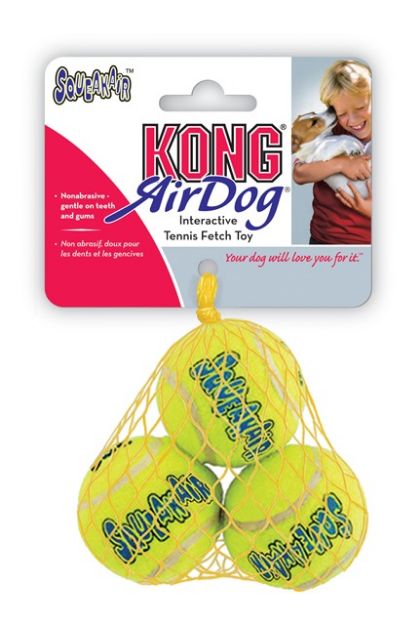 Picture of Kong Köpek Oyuncak Air Sq Sesli Tenis Topu Small 3 Adet 5 cm