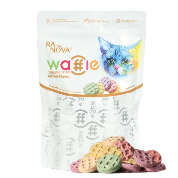 Picture of Ranova Kediler için Dondurularak Kurutulmuş Etli Waffle 60g Karışık Lezzet