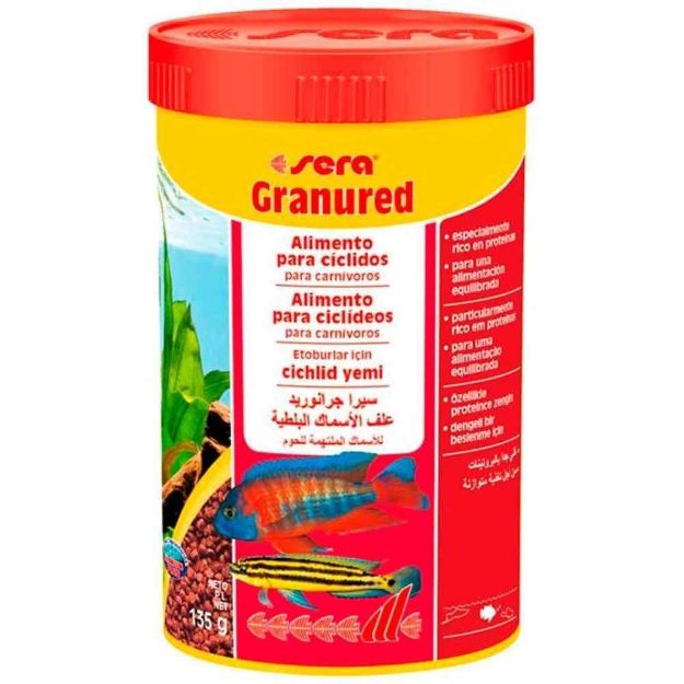 Picture of Sera Granured Cichlid Balıkları için Etçil Granür Yem 100 ml
