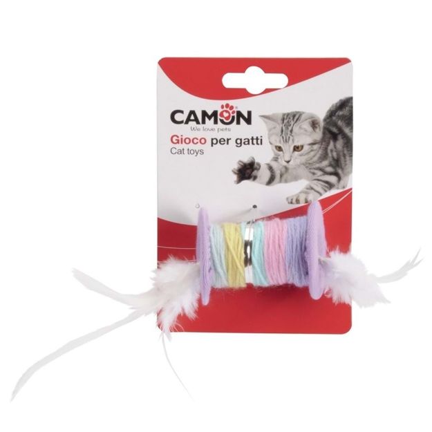 Picture of Camon Kediler İçin Oyuncak Tüylü Renkli Makara 